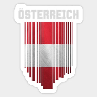 Austria flag, austrian flag Sticker